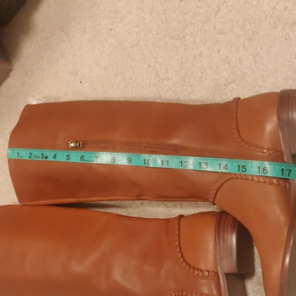 UGG Gracen Whipstitch M Brown Leather Knee High Tall Riding Boot Size 7 Women - Picture 10 of 14